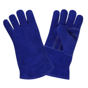 7610A Premium Side Split Cowhide Leather, Blue