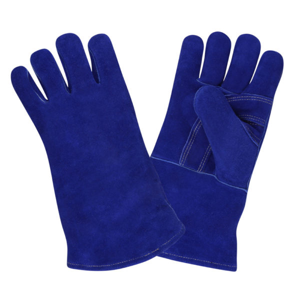 7610A Premium Side Split Cowhide Leather, Blue