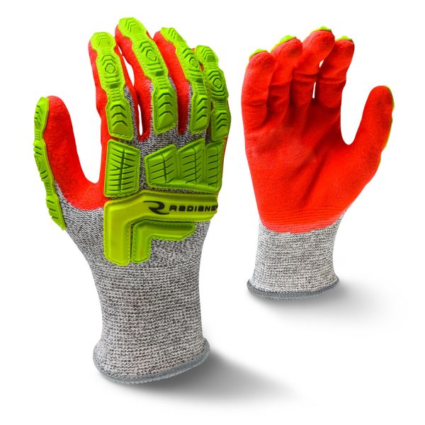 RWG603 TPR A5, Hi-Viz, 13 gauge, Sandy Foam Nitrile