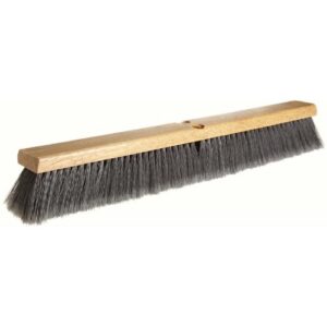 750049341  24" Black Poly Wood Push Broom