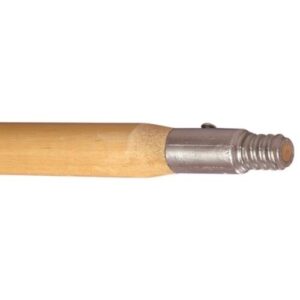 750049511 Metal Tip Threaded Hardwood Broom Handle 15/16"