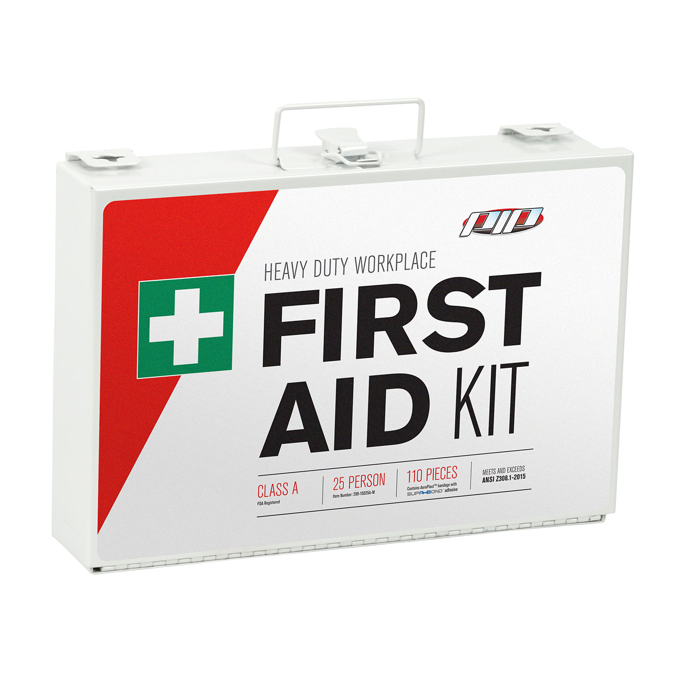 First Aid Kit: 25-Person Class A ANSI Z308.1-2021