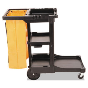 RCP617388BK Multi-Shelf Cleaning Cart