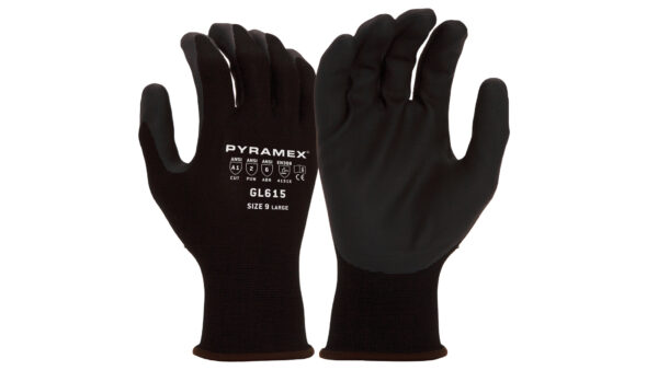 GL615 Foam Nitrile Palm, 15 gauge, Nylon/Spandex Shell