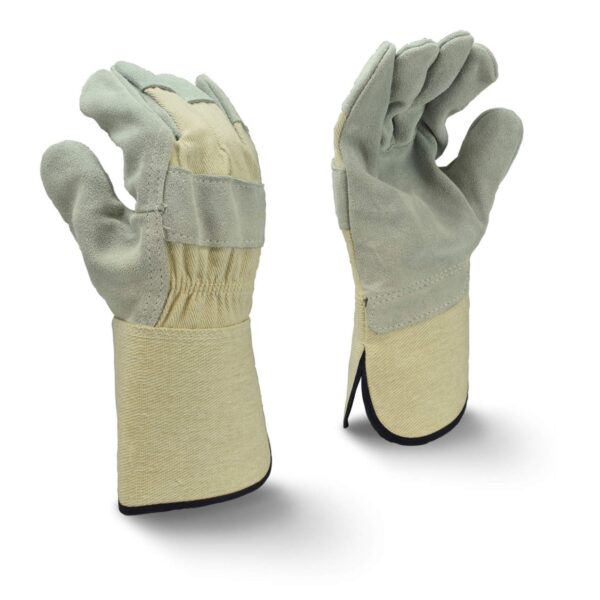 RWG3400WG Side Split Gray Cowhide, Gauntlet Cuff